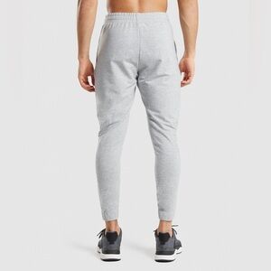 GYMSHARK Men’s Critical 2.0 Joggers Grey Gray Slim Fit Stretch Zip Pocket Large